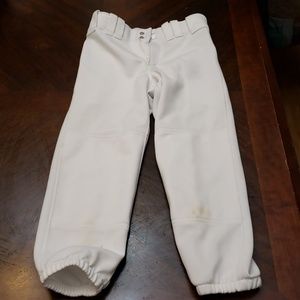 White baseball pants